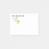 Shut Up Funny Snarky Office Supplies Insult Joke Post-it Notes