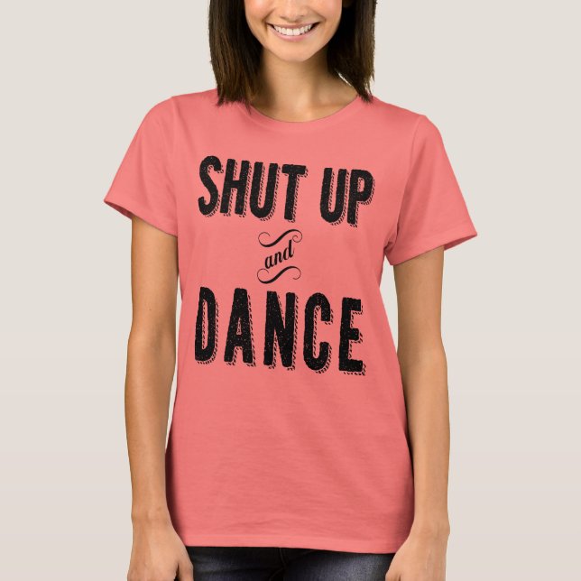 "Shut Up and Dance" Women's Cropped Tank (Front)