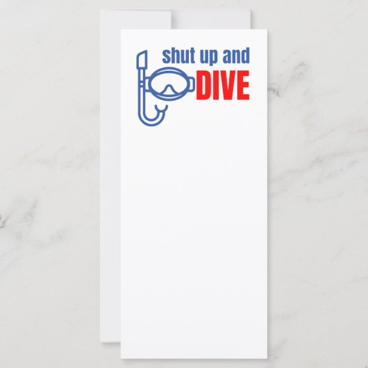 Shut up and dive (Back)