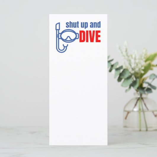 Shut up and dive (Standing Front)