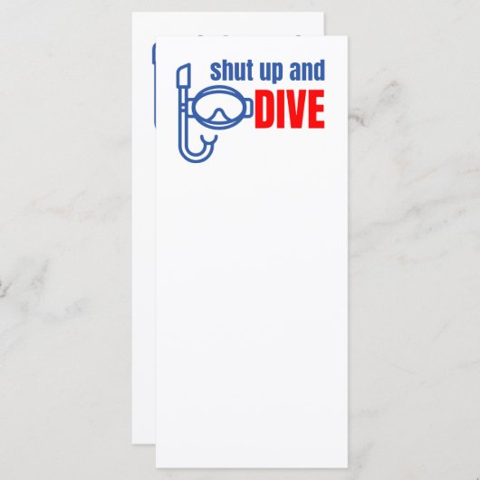 Shut up and dive (Front/Back)