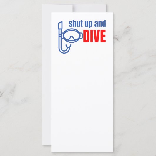 Shut up and dive (Front)