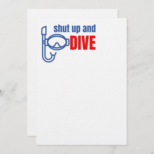 Shut up and dive (Front/Back)