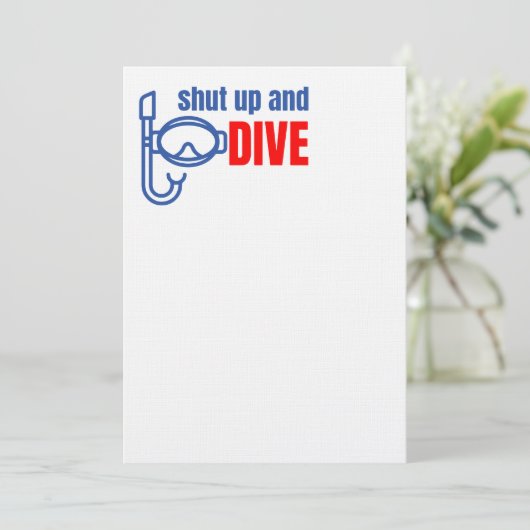 Shut up and dive (Standing Front)