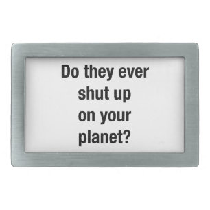 SHUT UP! BELT BUCKLE