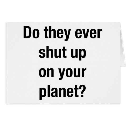 SHUT UP! CARDS (Front Horizontal)