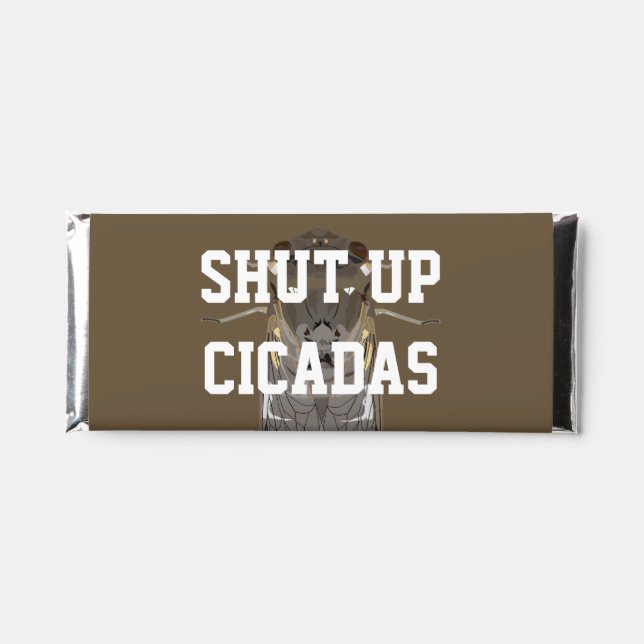 Shut Up Cicadas Hershey Bar Favors (Front)