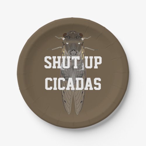 Shut Up Cicadas Paper Plates