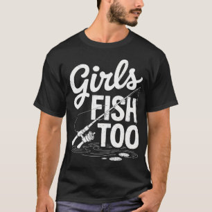 Shut Up & Fish Angling Fishing Trout Bass Angler F T-Shirt