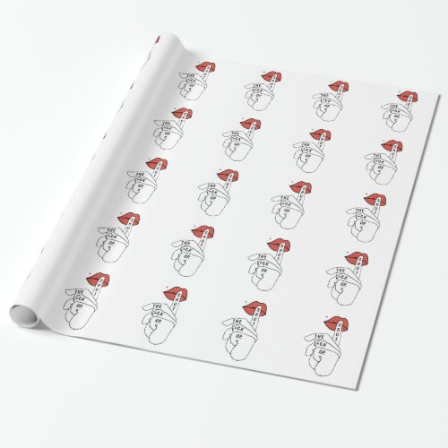 shut up offensive t_shirts wrapping paper