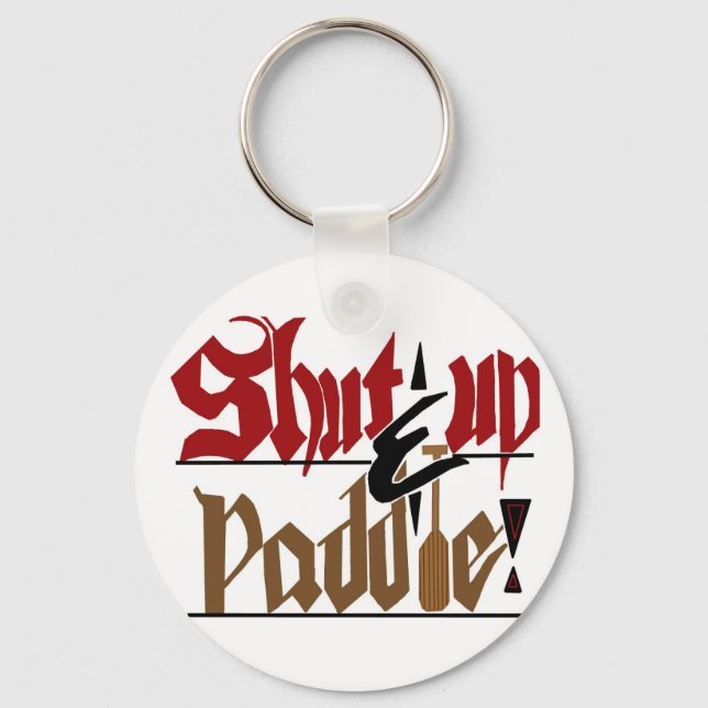 Shut up & ples keychain (Front)