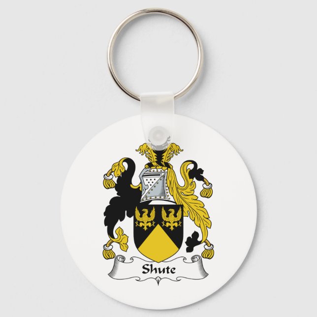 Shute Family Crest Keychain (Front)
