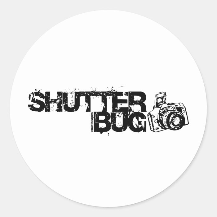 Shutter Bug Round Stickers