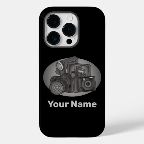 Shutterbug Cameras Personalized  Photographer Case_Mate iPhone 14 Pro Case