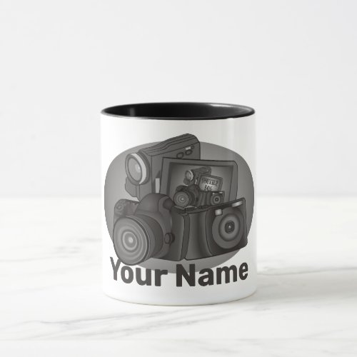 Shutterbug Cameras Personalized  Photographer Mug