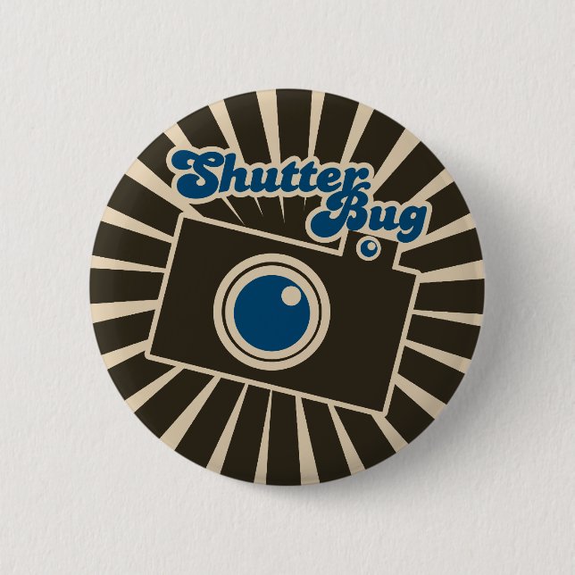 Shutterbug Pinback Button (Front)