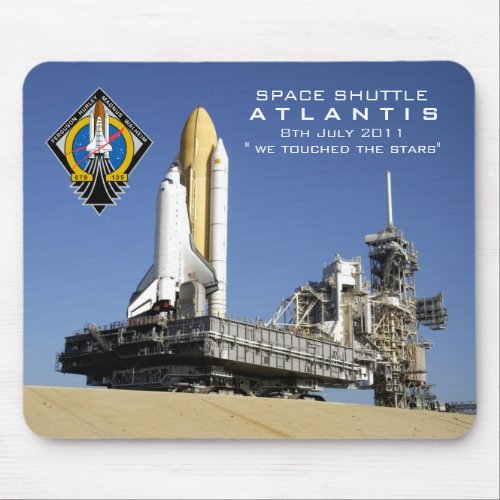 SHuttle Atlantis commemorative mouse may Mouse Pad