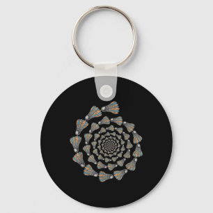 Shuttle Badminton Love Team Player Coach Keychain