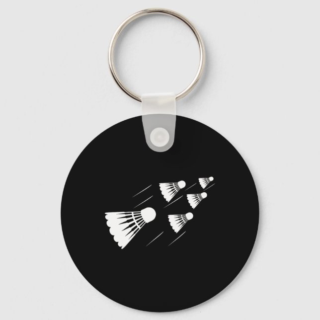 Shuttle Badminton Player  Keychain (Front)