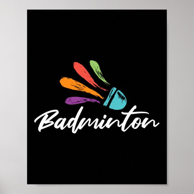 Shuttle Badminton Player Racket Sports Coach Team  Poster (Front)
