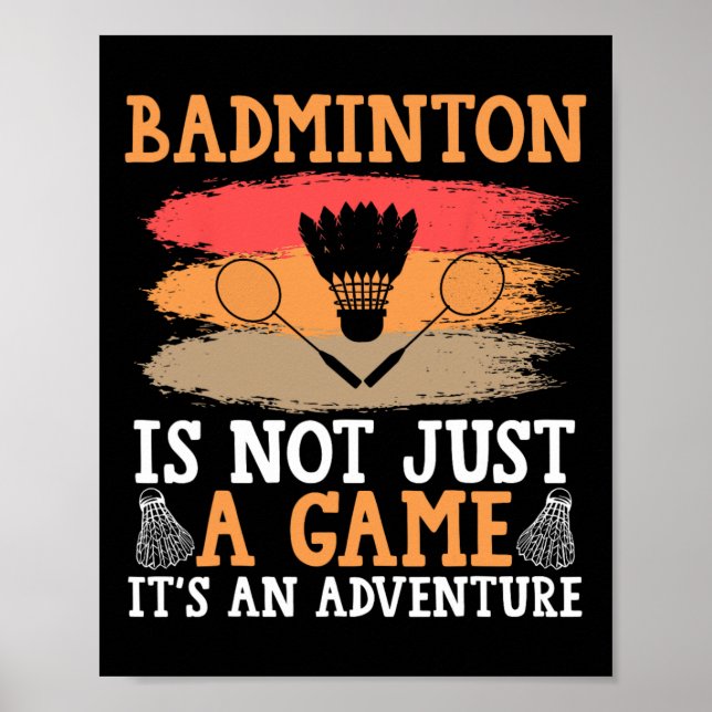 Shuttle Badminton  Poster (Front)