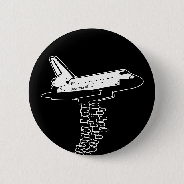 Shuttle Bomber Pinback Button (Front)
