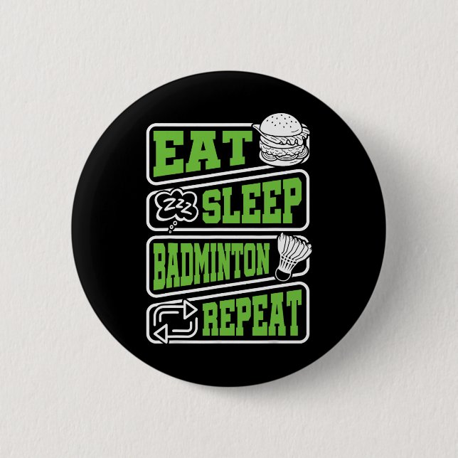 Shuttle Club Outfit For Players Coaches Fans Badmi Button (Front)