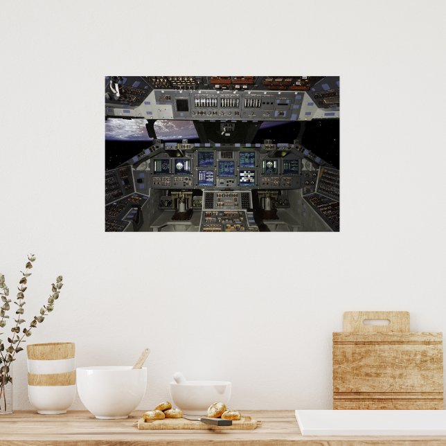 Shuttle Cockpit Poster (Kitchen)