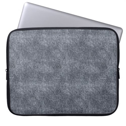 Shuttle Grey Denim Pattern Laptop Sleeve