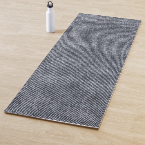 Shuttle Grey Denim Pattern Yoga Mat