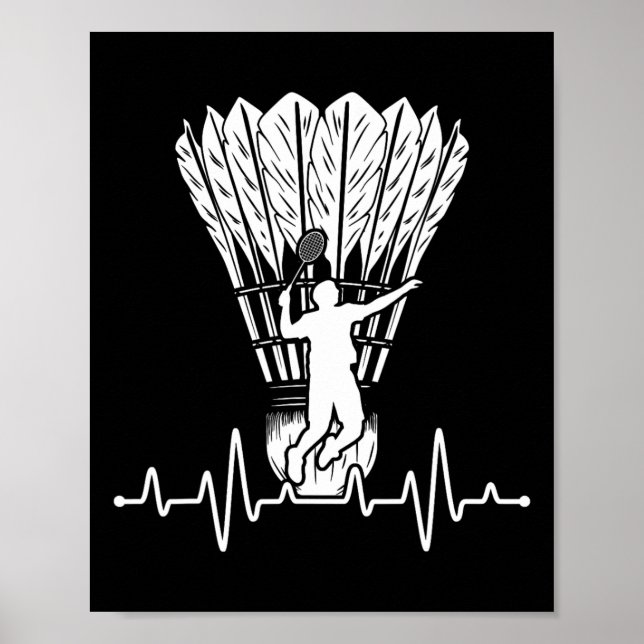 Shuttle Heartbeat Badminton  Poster (Front)