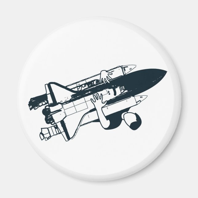 Shuttle Hugger Magnet (Front)