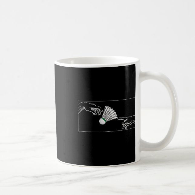 Shuttle In Hands For Badminton Players To Badminto Coffee Mug (Right)