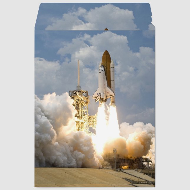 Shuttle moon  envelope mailers (Front)
