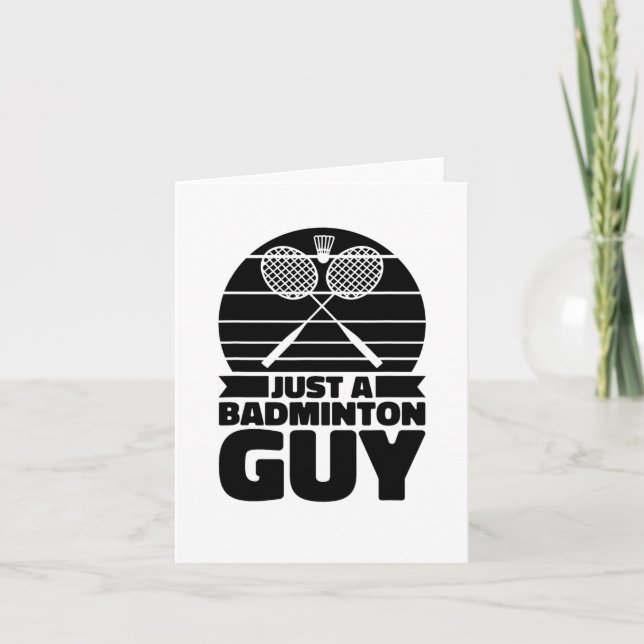 Shuttle Racquet Court Racket - Team Just A Badmint Card (Front)