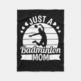 Shuttle Team Player Court - Racquet Just A Dminton Fleece Blanket