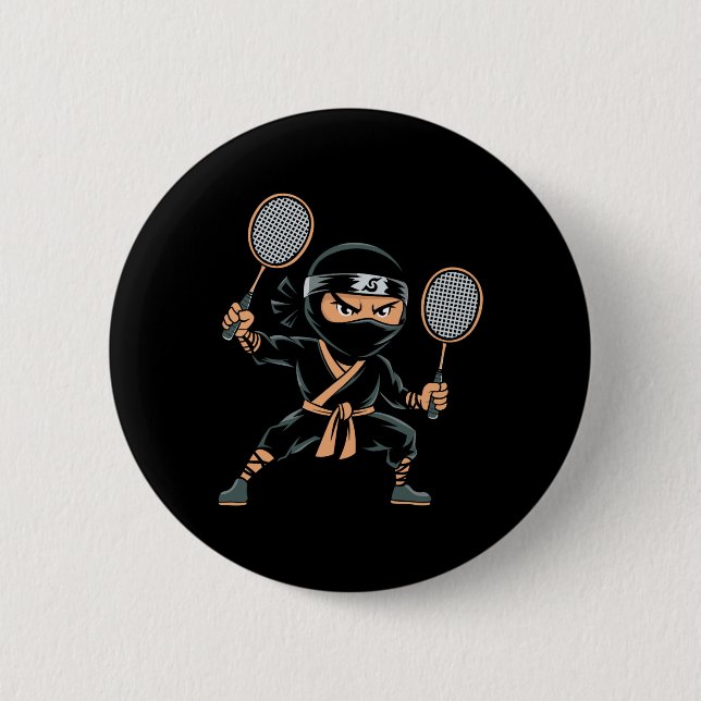 Shuttle Team Racket - Court Racquet Dminton Ninja  Button (Front)