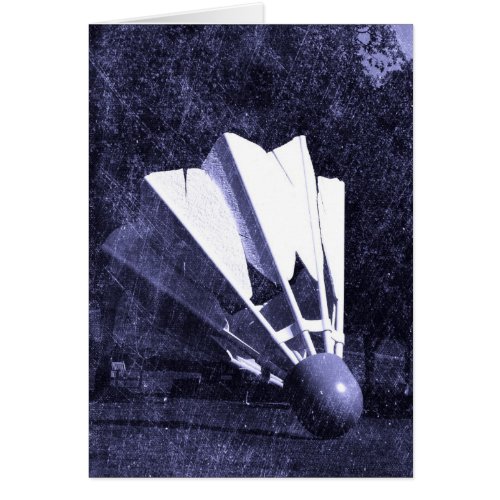 Shuttlecock Blues All Occasion Blank Greeting Card