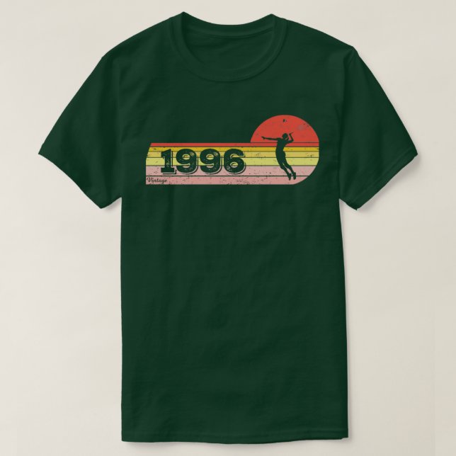 Shuttlecock Player Born 1996 Birthday Ladies Badmi T-Shirt (Design Front)