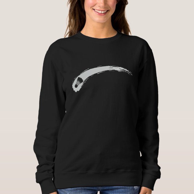 Shuttlecock Sport Badminton Racket Sweatshirt (Front)