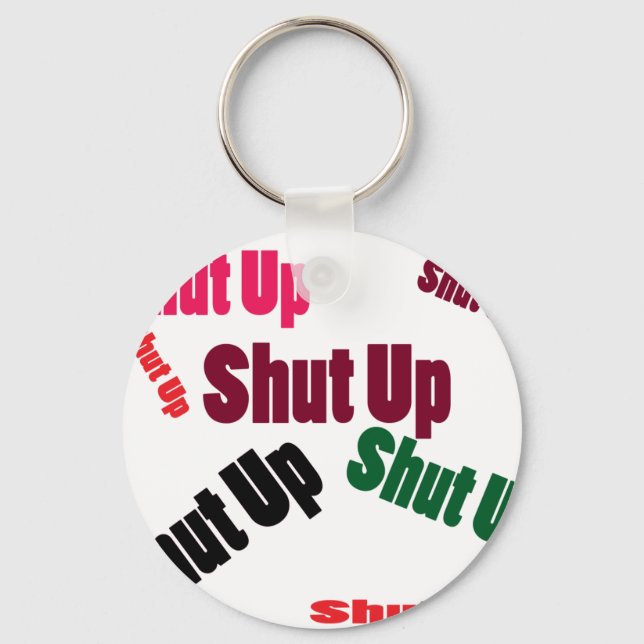 shutup keychain (Front)