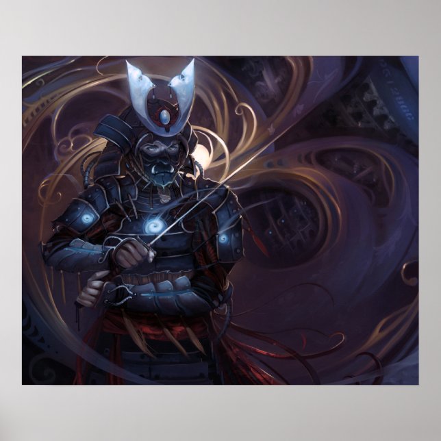 SHWANN: The Futuristic Samurai DJ Poster (Front)