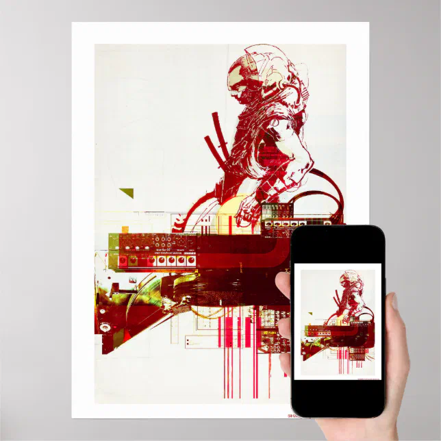 Shwann The Futuristic Samurai Dj Poster Zazzle