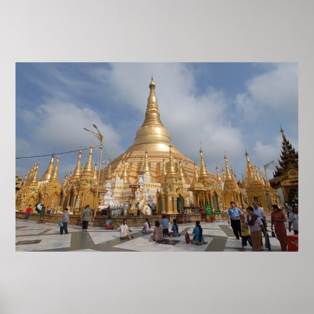 Shwe Dagon Pagoda Poster (Front)