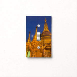 Shwedagon Pagoda at night, Myanmar Light Switch Cover