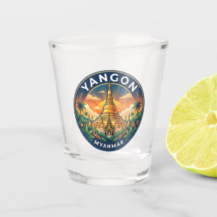 Shwedagon Pagoda Myanmar Shot Glass
