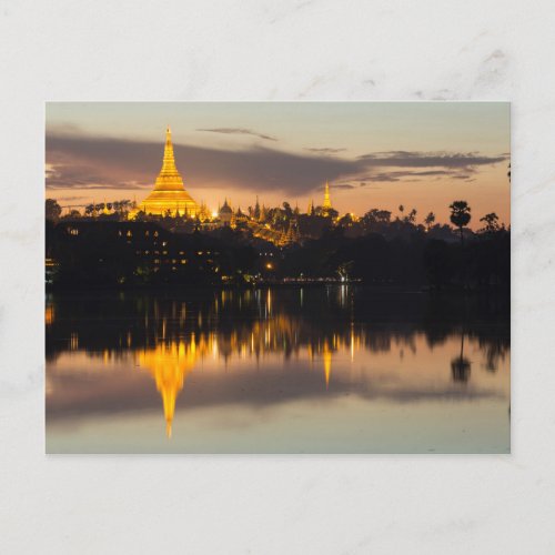 Shwedagon Pagoda Myanmar Yangon Postcard