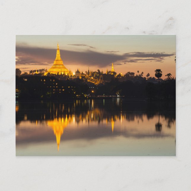 Shwedagon Pagoda, Myanmar, Yangon Postcard (Front)
