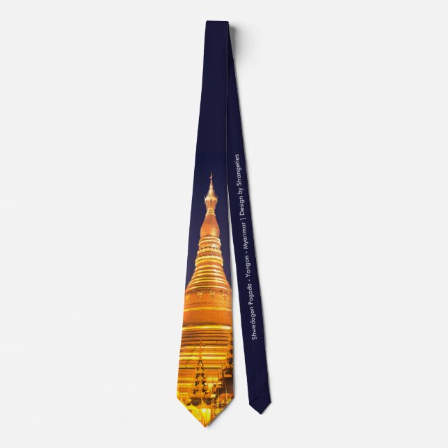 Shwedagon Pagoda Neck Tie (Front)
