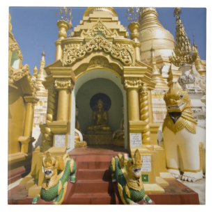 Shwedagon Pagoda (Paya), large temple site that 4 Tile
